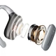 Bluetooth-навушники PHILIPS, накладні, з кістковою провідністю, справжні бездротові, відкритого типу, не внутрішньовушні, для бігу, тривалий час роботи від батареї, високоякісне шумозаглушення, універсальні для Apple та Huawei, TAT3708-білого кольору - зображення 1