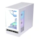 Игровой компьютерный корпус SAMA Xiaojinghong Display Version, белый MATX Seaside House, дисплей состояния оборудования/панорамный обзор 270°/поддержка водяного охлаждения 360 мм/9 мест для вентиляторов/Type-C - изображение 7