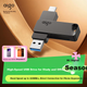 Aigo 128GB High Capacity 220MB/s USB 3.2 Type-C Dual Interface Mobile USB Drive A23 Business Office Study Universal Flash Drive - зображення 4