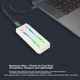 Корпус для SSD-накопичувача LINSTORAGE M.2 NVMe Type-C 3.2, портативний, з алюмінієвого сплаву, з RGB-підсвічуванням та системою охолодження, для ноутбука та мобільного телефону. - зображення 5