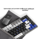 Клавиатура беспроводная JD K3 Ultra Kailh Choc Low Profile Red Wireless/Bluetooth/USB Небесно-голубой Белый - изображение 7