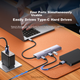 Док-станція Sanze Type-C USB 3.2 високошвидкісна розширювальна док-станція 4K60Hz Thunderbolt HDMI HD інтерфейсний адаптер для Apple MacBook конвертер DKK6-S - изображение 9