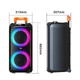 Колонка с микрофоном Sing-e ZQS8263 караоке колонка портативная Bluetooth колонка 50W беспроводная колонка с микрофоном - изображение 4