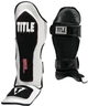 Защита ног (щитки) TITLE Boxing Gel Elite Pro Shin & Instep Guards Чёрный/Белый L - изображение 1