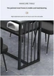 Столик для маникюра стеклянный 120*40*78 см Черный (AD-5732) - изображение 3