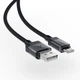 Дата кабель USB-C to USB-A кабель для зарядки телефона, для передачи данных с автосмоткой магнитный в тканевой нейлоновой оплётке 1.2м 3A AceFast Fast Charging Data Cable - изображение 3