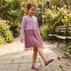 Платье Disney Bambi р. 110-116 (4-6 лет) для девочки хлопковое с фатиновой юбкой розовое - изображение 4