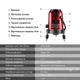 Лазерный уровень в сумке DEKO 5 линий, красный луч (S5002-LL57R) - изображение 8
