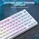 Ігрова Клавіатура ATTACK SHARK R82 HE White-Contour Магнітні світчі. Дротова 8000Hz/s. RGB Підсвічування, 84 keys, Switch 0.01mm. Rapid Trigger - зображення 3