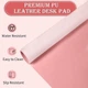 Большой защитный настольный коврик-накладка (Бювар) из экокожи и замши (Размер: 120 × 43 см, Водонепроницаемый, розовый - изображение 4