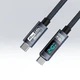 Кабель USB-C 4.0 240W Thunderbolt 4 (40 Гбіт/с) 8k 60hz для MacBook Pro|Air|M1|M2|M3|M4 LED - изображение 1