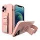 Чехол Hurtel с ланцюжком для iPhone 12 Pro Pink (9145576217849) - изображение 1