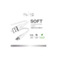 Kabel Puro Icon Soft Cable USB-A to USB-C 1.5 m White (8018417441028) - obraz 2