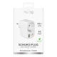 Зарядний пристрій Puro 30W Power Delivery з вилкою і розеткою Schuko 2x USB-C + 1x USB-A White (8018417500282) - зображення 2