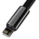 Кабель Baseus Tungsten Gold Fast Charging USB-A to Lightning 1m Black (CALWJ-01) - изображение 2
