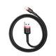 Кабель Baseus Kevlar Cable USB for Lightning 2A 0.5M Red+Black (CALKLF-A19) - зображення 6