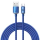 Кабель Baseus Crystal Shine USB-A to USB-C 2m Blue (CAJY000503) - изображение 1