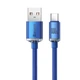 Кабель Baseus Crystal Shine USB-A to USB-C 1.2m Blue (CAJY000403) - зображення 2