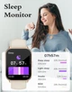 Умные часы RUIMEN Smart Watch с функцией звонков (Экран 1.85", Фитнес-трекер, 2 ремешка в комплекте, Цвет: Молочно-белый - изображение 6