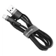 Кабель Baseus Kevlar Cable USB for Lightning 2A 0.5M Gray+Black (CALKLF-AG1) - изображение 1