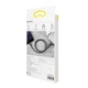 Кабель Baseus Kevlar Cable USB for Lightning 2A 0.5M Gray+Black (CALKLF-AG1) - изображение 10