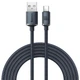 Кабель Baseus Crystal Shine USB-A to USB-C 2m Black (CAJY000501) - зображення 1