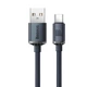 Кабель Baseus Crystal Shine USB-A to USB-C 2m Black (CAJY000501) - зображення 2