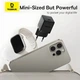 Мережевий зарядний пристрій Baseus Palm PD/FC 20W USB-C with USB-C to USB-C Cable 1 m Black (P10111602113-01) - зображення 11