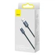 Кабель Baseus Crystal Shine USB-A to USB-C 2m Black (CAJY000501) - зображення 5