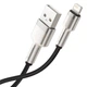 Кабель Baseus Cafule Metal USB-A to Lightning 1m Black (CALJK-A01) - зображення 3