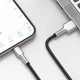 Кабель Baseus Cafule Metal USB-A to Lightning 1m Black (CALJK-A01) - зображення 6