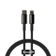Кабель Baseus Tungsten Gold PD USB-C to Lightning 1m Black (CATLWJ-01) - изображение 1