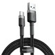 Кабель Baseus Cafule USB-A to USB-C 3m Black/Grey (CATKLF-UG1) - зображення 1
