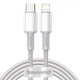 Кабель Baseus High Density Braided USB-C to Lightning 2m White (CATLGD-A02) - зображення 1