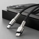 Кабель Baseus Cafule Metal USB-C to Lightning 1m Black (CATLJK-A01) - зображення 11