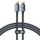 Кабель Baseus Crystal Shine USB-C to USB-C 1.2m Black (CAJY000601) - изображение 1