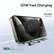 Мережевий зарядний пристрій Baseus Palm PD/QC 20W USB-C | USB-A Black (P10111608113-00) - зображення 6