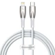 Кабель Baseus Glimmer Series Fast Charge USB-C to Lightning 1m White (CADH000002) - зображення 1