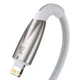 Кабель Baseus Glimmer Series Fast Charge USB-C to Lightning 1m White (CADH000002) - зображення 3