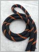 Шнурок на шею для телефона Rope Stripe Cord черный и оранжевый аксессуар для удобного ношения и украшения - изображение 2