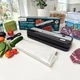 Вакууматор Rainberg 120 Вт 70 кПа вакуумний пакувальник для продуктів із ножем шов 30 см 10 пакетів Чорний (633Z-BR) - зображення 2