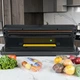 Вакууматор Rotex SuperVac 120Вт для сухих і вологих продуктів, вакуумний пакувальник з LED дисплеєм, 10 пакетів 20x30 см, сірий (S-ОZІSVR) - зображення 2