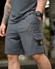 Летний комплект Stone Island LINER серый мужской футболка и шорты трикотаж пенье XL - изображение 7