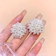 Женские сережки "Гроздья" jewelry Белые - изображение 2