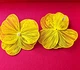 Женские сережки "Цветы" 6.5см Fashion jewelry Желтые - изображение 6
