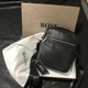 Чоловіча шкіряна сумка Hugo Boss чорного кольору - изображение 1