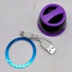 Bluetooth колонка черная компактная 4 см магнитная подсветка аккумулятор для дома офиса и путешествий - изображение 4