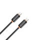 Кабель XO CB-300CC Shishi Shun Series Type-C-Type-C 27W Data Cable 1м чорний - изображение 4