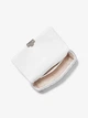 Сумка женская Michael Kors Tribeca Large Quilted Leather Shoulder Bag White/Silver - изображение 4