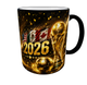 Кружка (чашка) с принтом Чемпионат мира по футболу 2026 World Cup Gold Edition – подарок для футбольного болельщика | 330 мл(черная ручка) - изображение 4